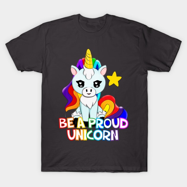 Unicorn Pride T-Shirt by Luniana